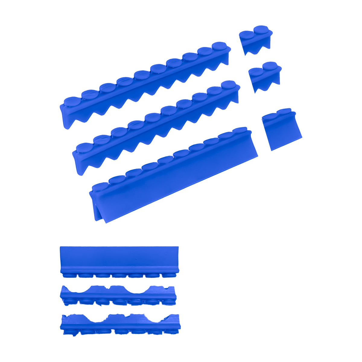 Silicone Rail Set for HMCT-2214 (4 Elevators) - Blue