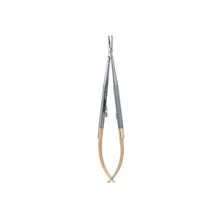 Barraquer Needle Holder with Tungsten Carbide, Locking, Straight, 18CM