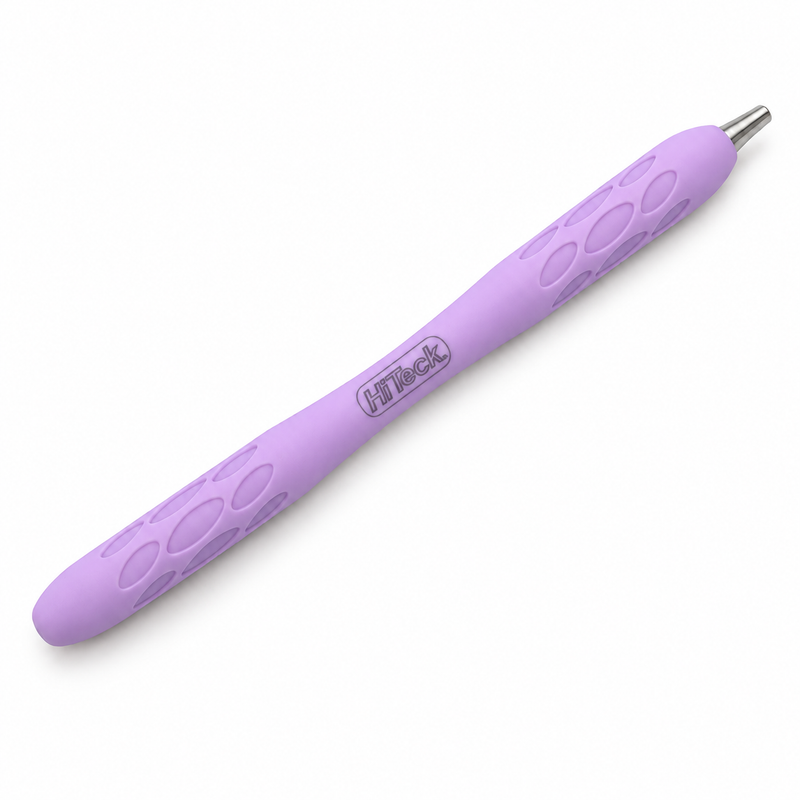 Cloud Mini Mirror Handle — Purple, silicone grip, cone socket