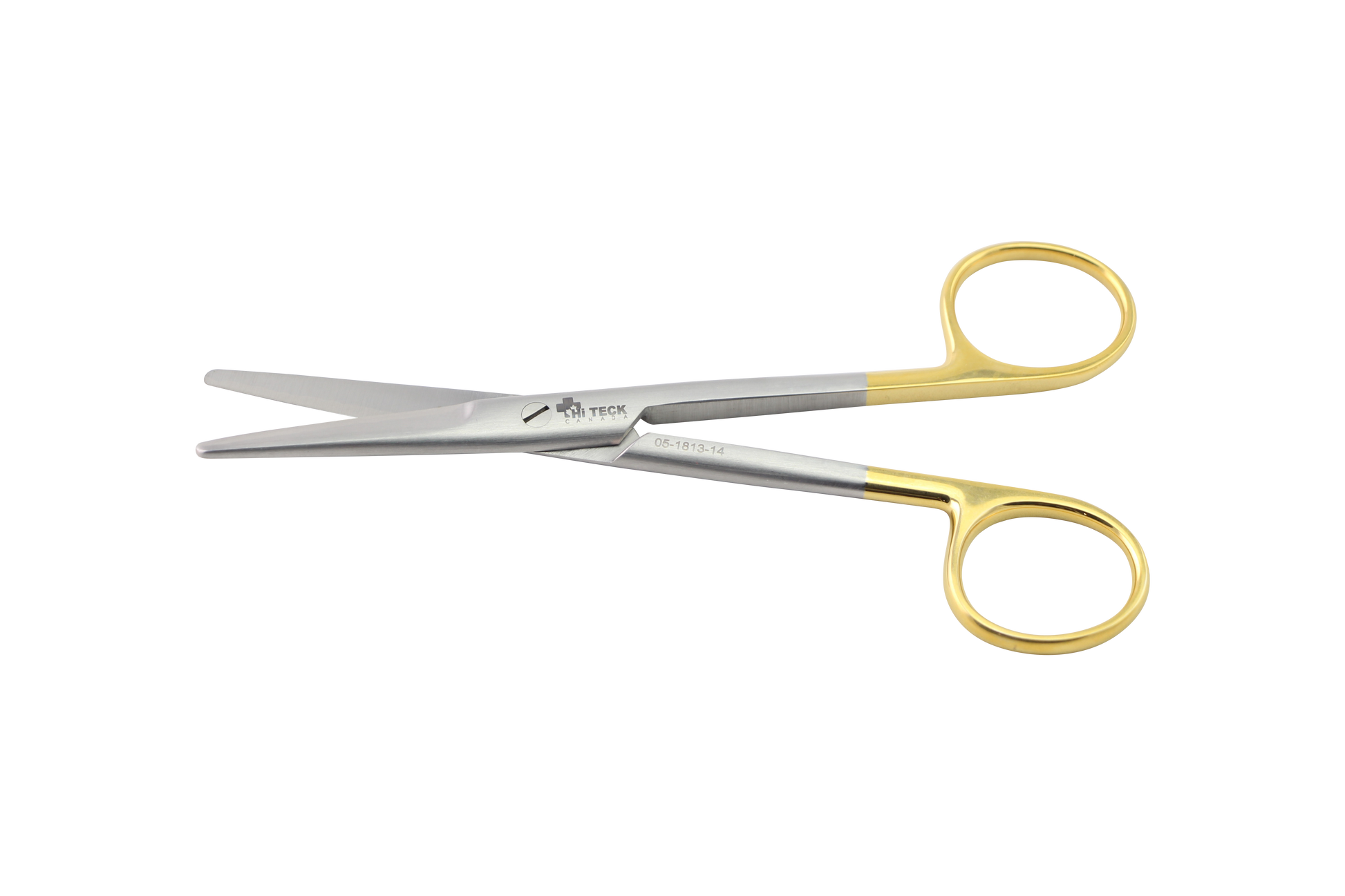 HiTeck Mayo Scissor, Straight, Beveled Blades, Tungsten Carbide, 14.5CM - HiTeck Medical Instruments