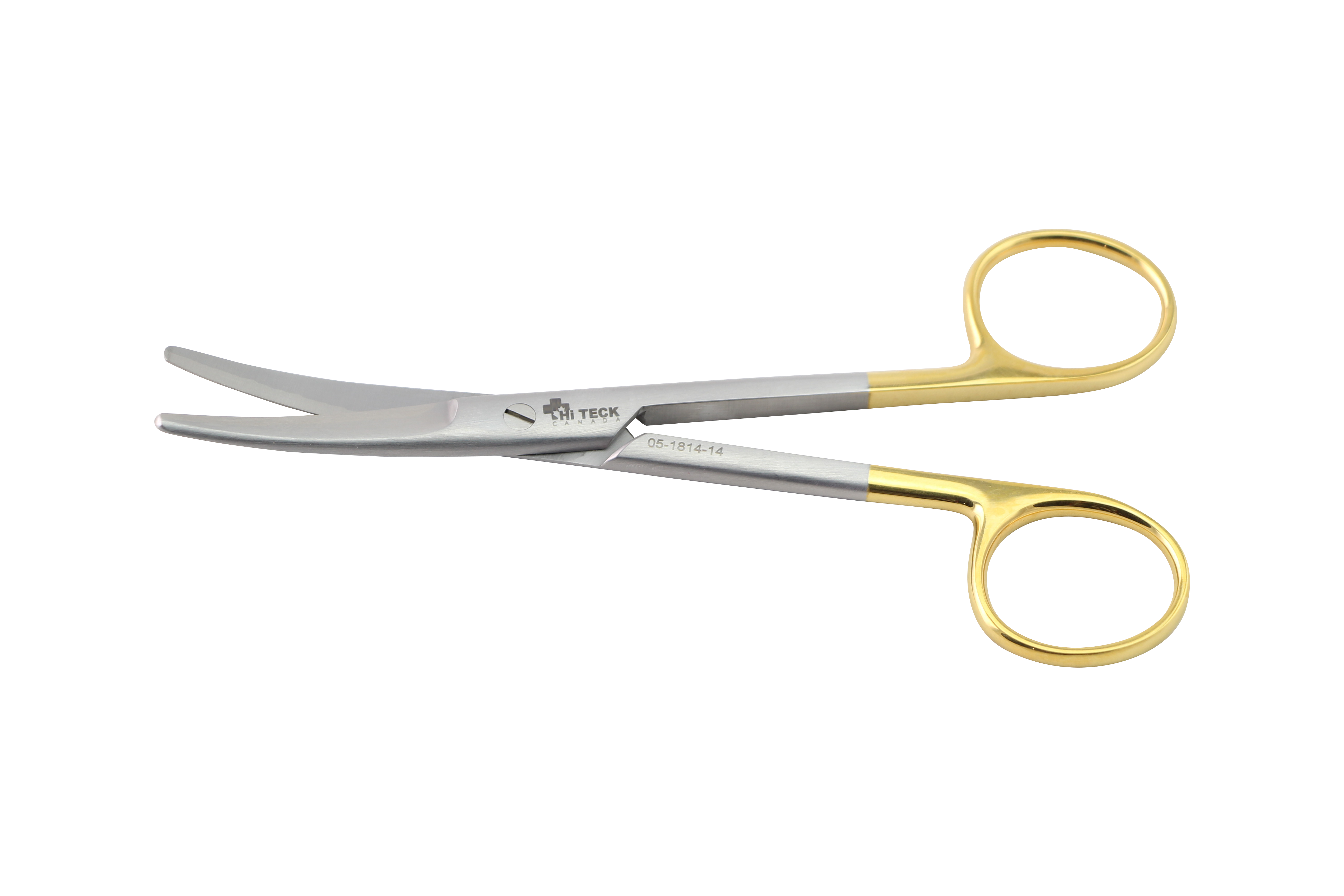 HiTeck Mayo Scissor, Curved, Beveled Blades, Tungsten Carbide, 14.5CM - HiTeck Medical Instruments