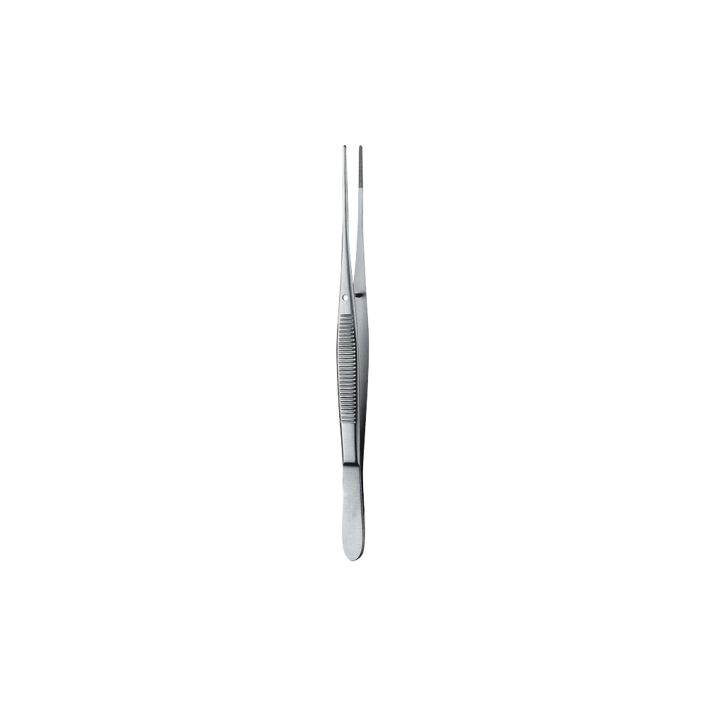 Semken Dressing Forcep, Serrated, Straight, 12CM - HiTeck Medical Instruments