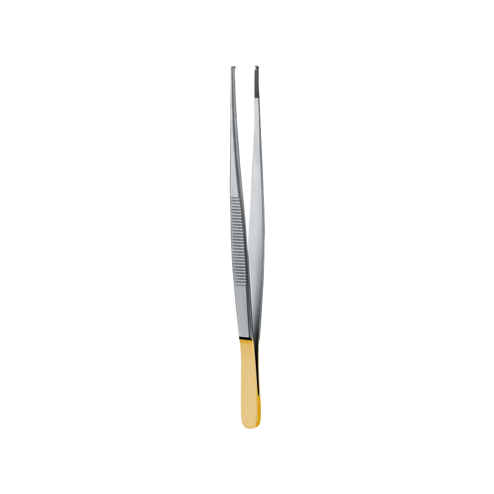Standard Tissue Forcep 1x2, Serrated, Tungsten Carbide, 14.5CM - HiTeck Medical Instruments