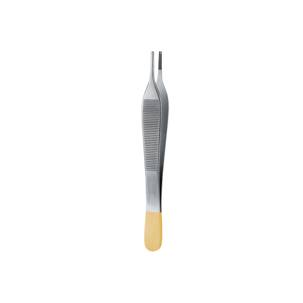 Adson Brown Grasping Forcep, 3x4 Teeth, Tungsten Carbide, 12CM - HiTeck Medical Instruments
