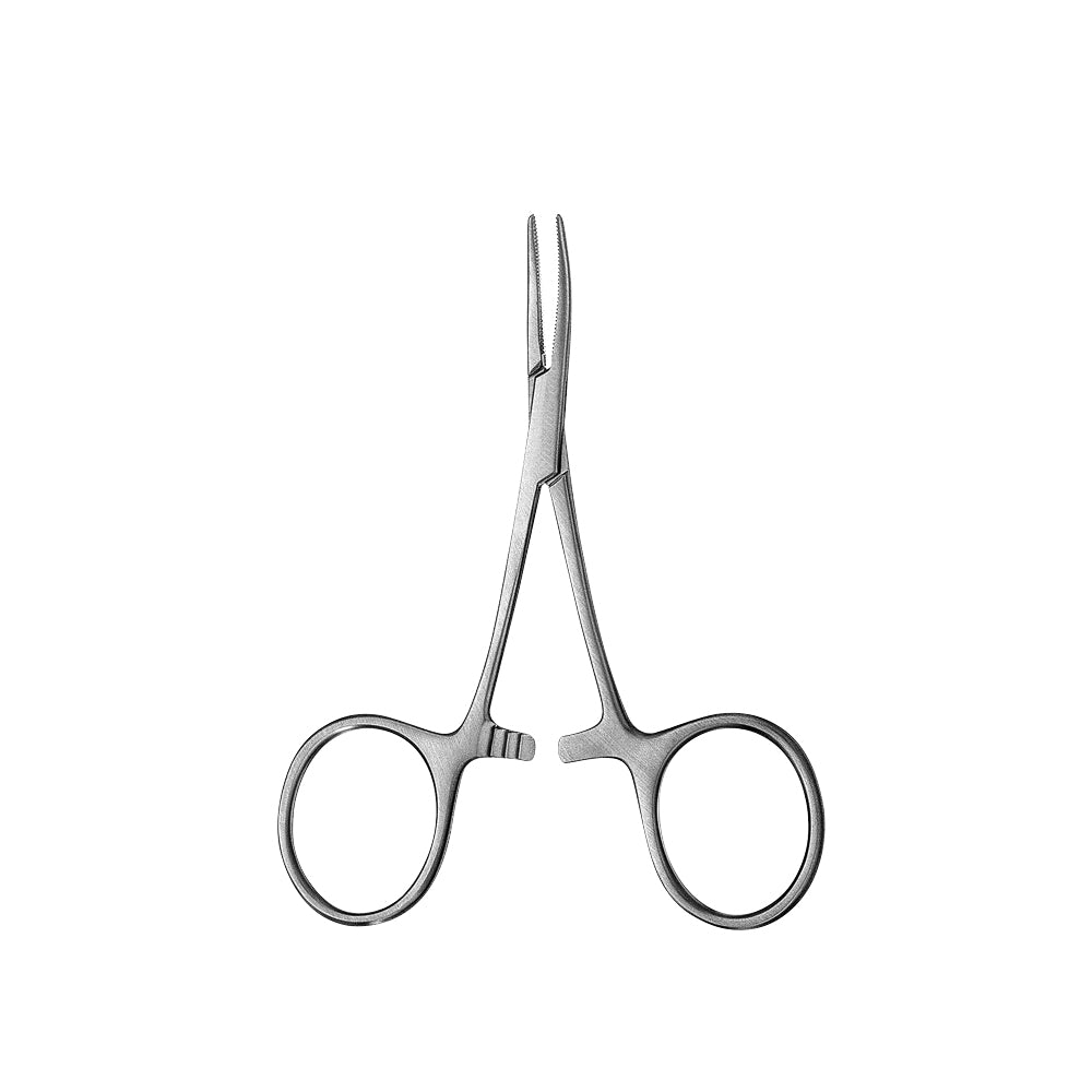 Hartman Mosquito Forcep, Serrated, Curved, 10CM - HiTeck Medical Instruments