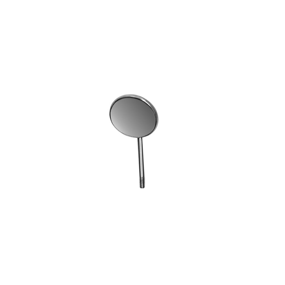 #4 Simple Stem Mirrors, Rhodium Coated, 22MM, Pack of 12 - HiTeck Medical Instruments