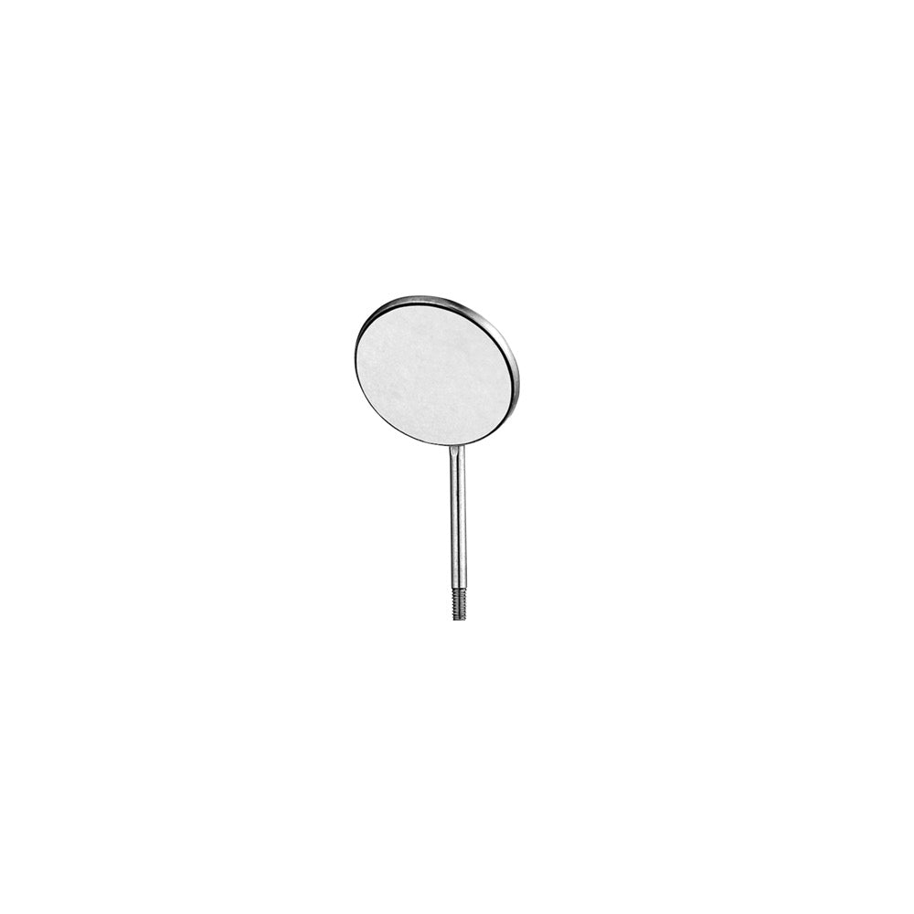 #5 Simple Stem Mirrors, Rhodium Coated, 24MM, Pack of 12 - HiTeck Medical Instruments
