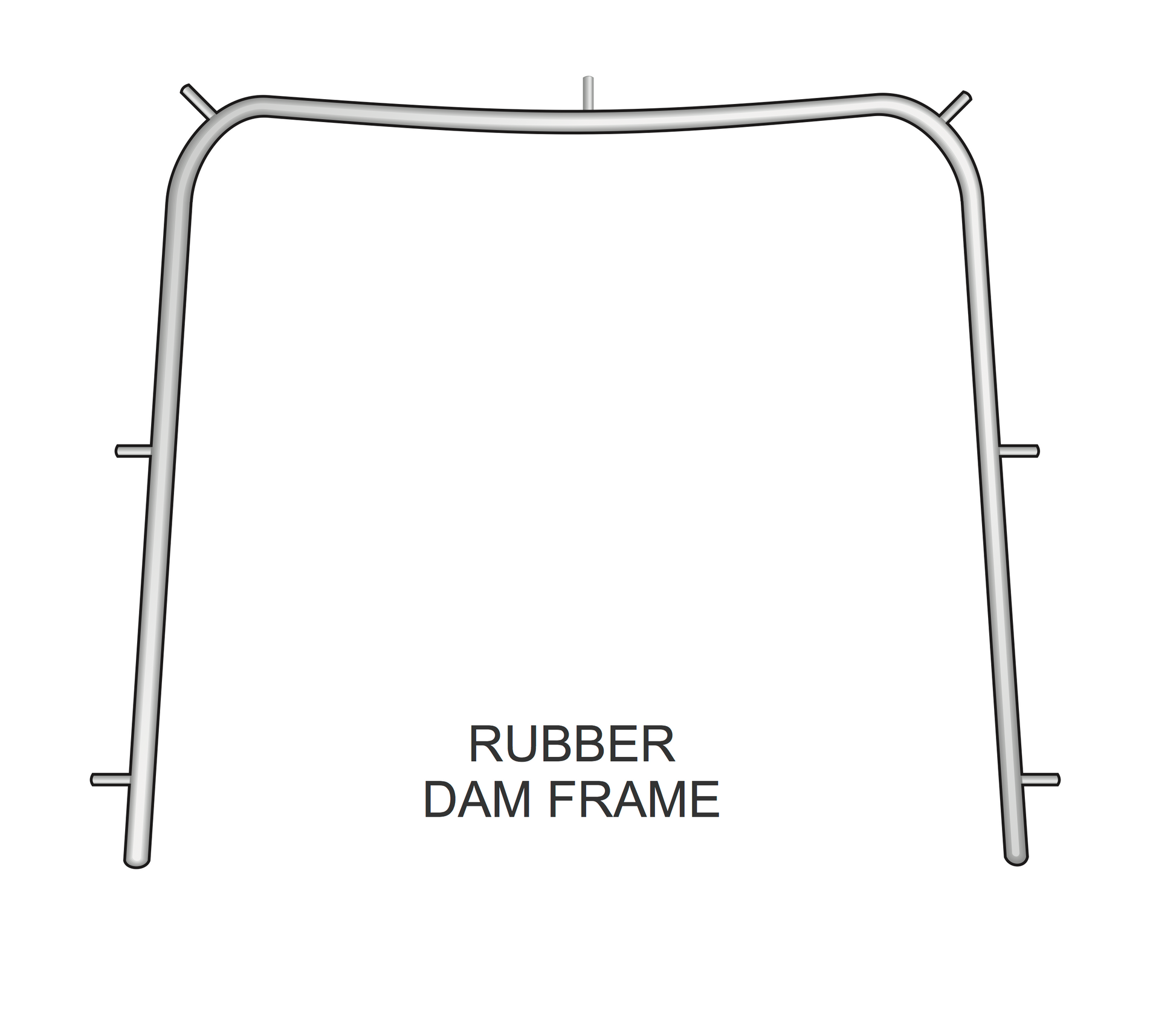 Small Child, 3.5 inch/9CM Rubber Dam Frame - HiTeck Medical Instruments