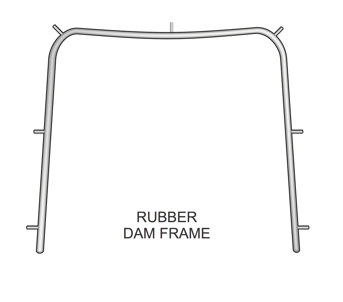 Adult, 6 inch/15CM Rubber Dam Frame - HiTeck Medical Instruments