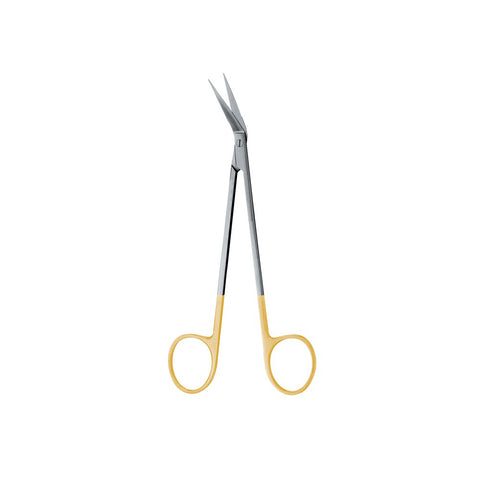 Locklin Scissor, Straight, 16.5CM, 1 Blade Serrated, Tungsten Carbide - HiTeck Medical Instruments