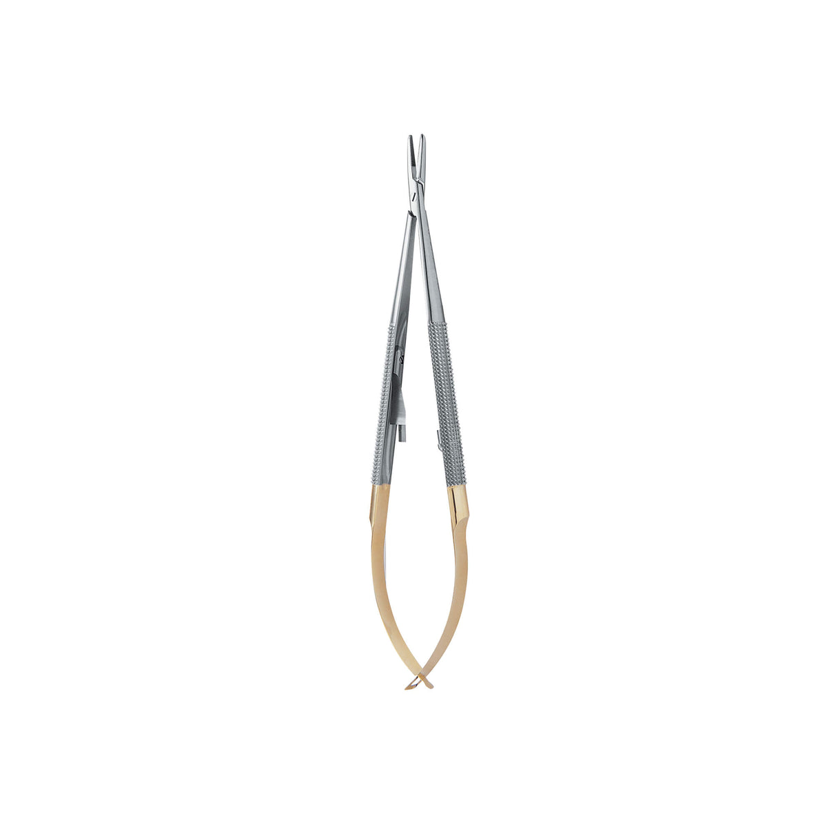 Barraquer Needle Holder with Tungsten Carbide, Locking, Straight, 14CM - HiTeck Medical Instruments