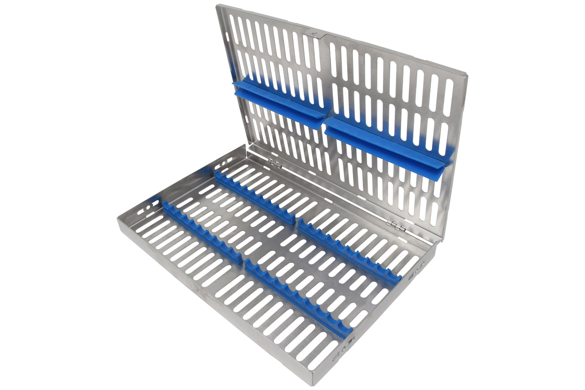 Sterilization Cassette for 20 Instruments - 260x180x22, W/O Lock, Non Detatchable - HiTeck Medical Instruments