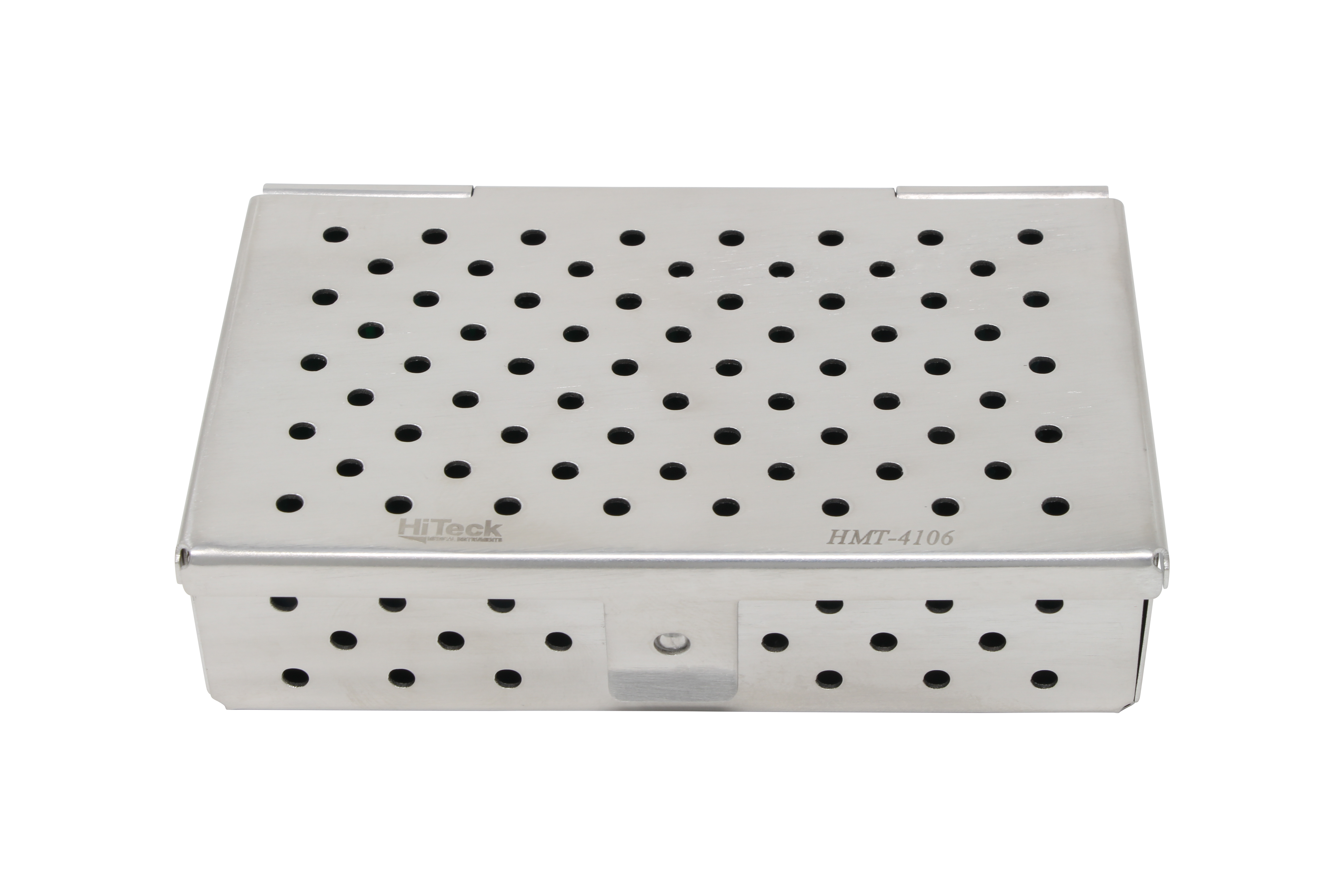 Sterilization Cassette for Clamps & Small Parts, With Silicone Mat - 100x60x25, Non Detachable - HiTeck Medical Instruments
