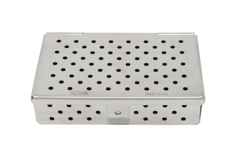 Sterilization Cassette for Clamps & Small Parts, With Silicone Mat - 100x60x25, Non Detachable - HiTeck Medical Instruments