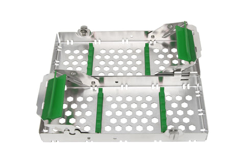 Sterilization Cassette for 10 Instruments, Double Decker - 200x82x40, Detachable - HiTeck Medical Instruments
