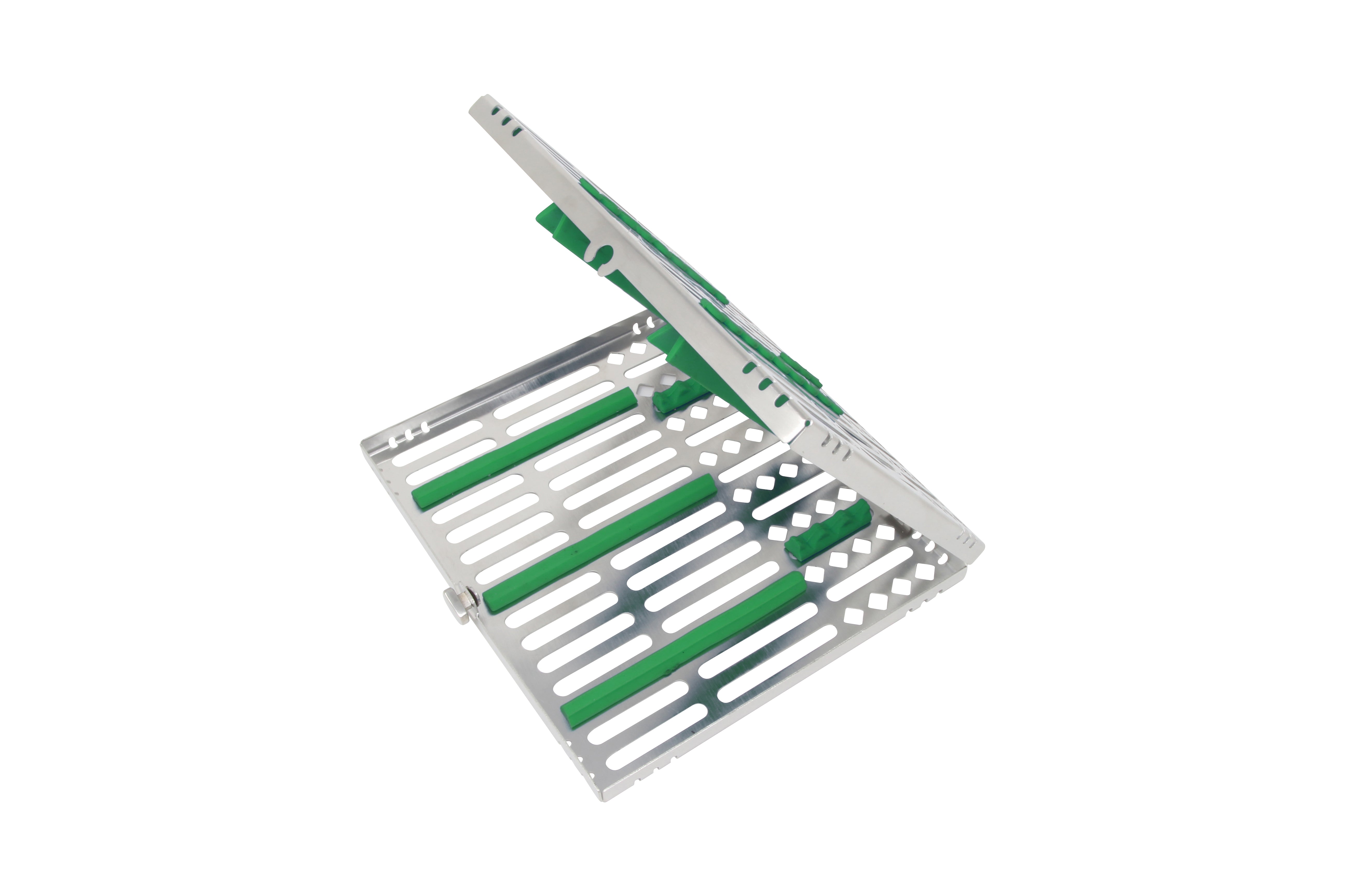 Sterilization Cassette for 4 Pliers/Cutters & 3 Instruments, Detachable, 178X203X20 MM - HiTeck Medical Instruments