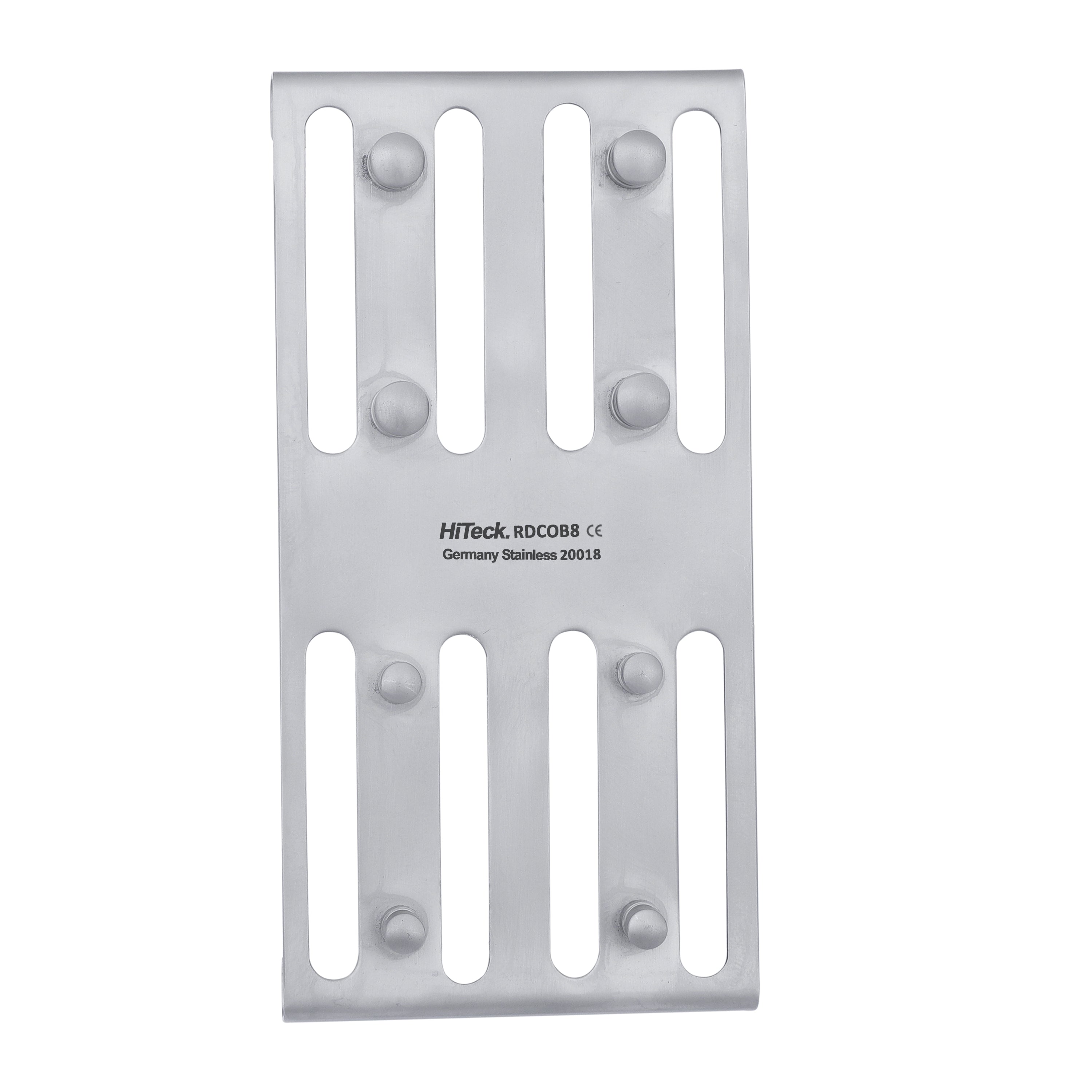 Rubber Dam Clamp Organizing Board, 8 Pieces (117 mm x 61 mm x 10 mm) - HiTeck Medical Instruments